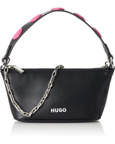 HUGO Love Sm Hobo Shoulder Bag - Black
