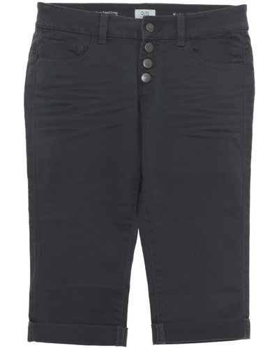 S.oliver Q/S by Catie Slim Fit Jeans Bermuda Caprijeans Hose Stretch Denim - Grau