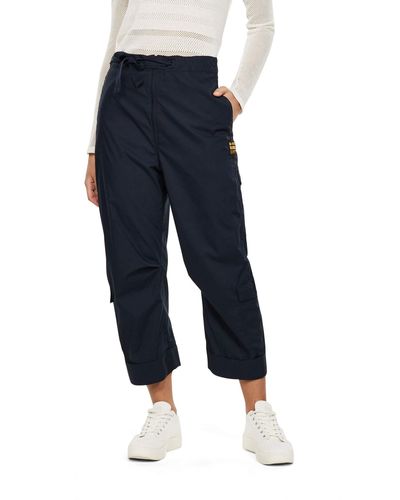 G-Star RAW 3d Utility High Loose Crop Pant Wmn Shorts - Blue