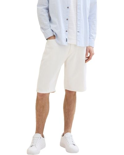 Tom Tailor Morris Relaxed Fit Shorts - Weiß