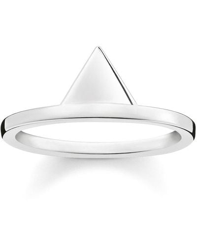 Thomas Sabo Ring 925 Sterling Silber Gr. 56 - Weiß