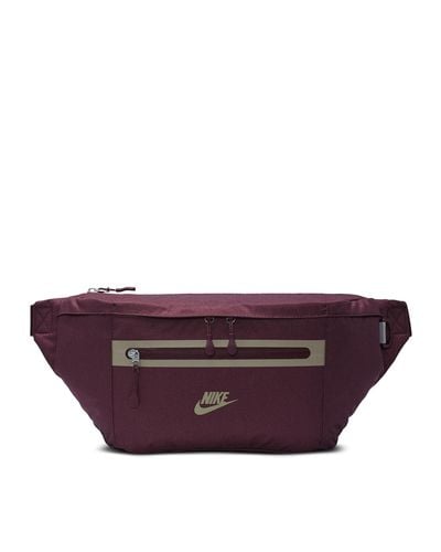 Nike Dn2556-681 Nk Elmntl Prm Waistpack Sports Pouch Adult Night Maroon/night Maroon/khaki Size Misc - Purple