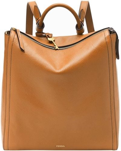 Fossil Parker Convertible Backpack Camel - Marron