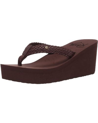 Roxy Mellie Wedge Sandal,chocolate,6 M Us - Brown
