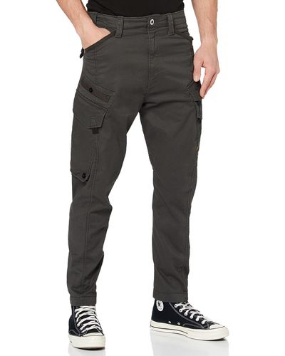 G-Star RAW Droner Relaxed Tapered Cargo Casual Pants Voor - Zwart