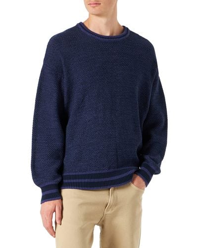 Wrangler Varsity Knit Sweater - Blau