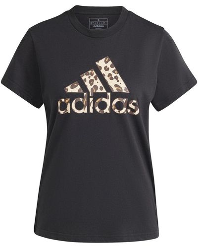 adidas Animal Print Graphic tee Camiseta - Negro