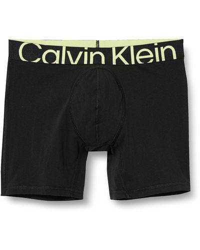 Calvin Klein Hombre Calzoncillos tipo bóxer brief algodón elástico - Negro