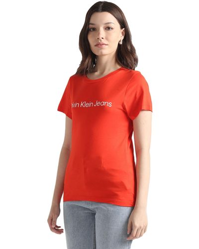 Calvin Klein Jeans INSTITUTIONAL LOGO 2-PACK TEE S/S T-Shirts - Rot