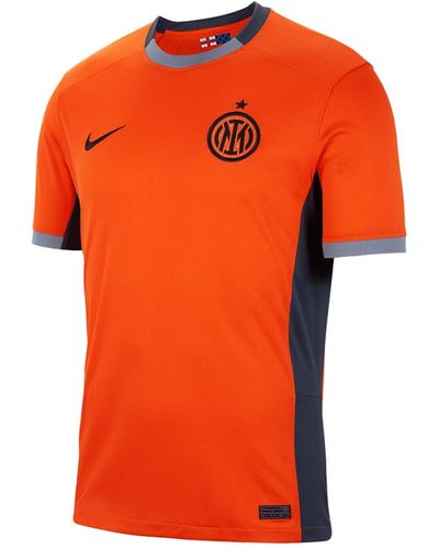 Nike Inter T-shirt Safety Orange/thunder Blue/bla Xl - Oranje