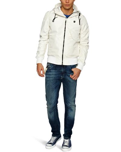 G-Star RAW Rs Conway Bomber Jack Met Capuchon - Wit