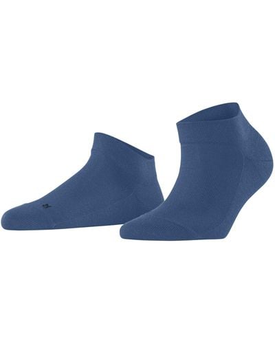 FALKE Sensitive London W Sn Cotton Short Plain 1 Pair Trainer Socks - Blue