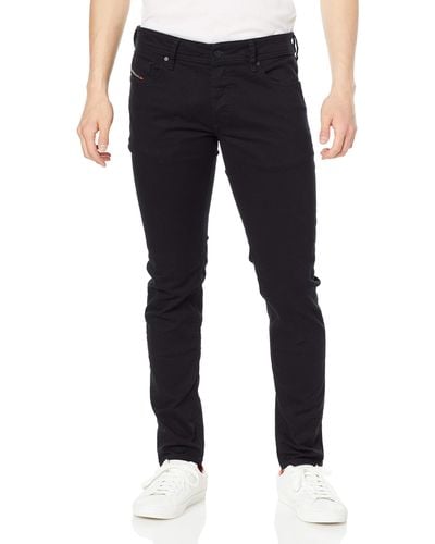 DIESEL Sleenker Jeans Uomo Denim Black 29 L30 - Blu