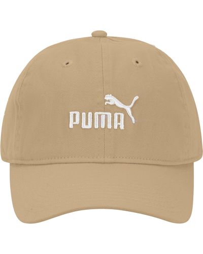 PUMA Evercat 2.0 Logo Adjustable Strap Dad Baseball Cap Hat - Natural