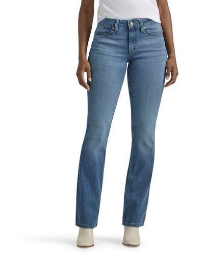 Lee Jeans Legendary Mid Rise Bootcut Jean Heritage Fade 12 Long - Blue