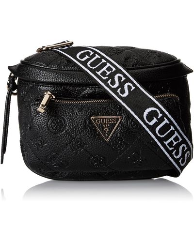 Guess Power Play Mini Sling in Black | Lyst