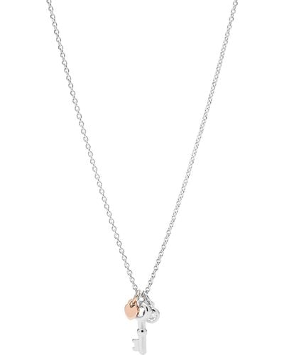Fossil Halskette Für Frauen Sterling Silber - Mettallic