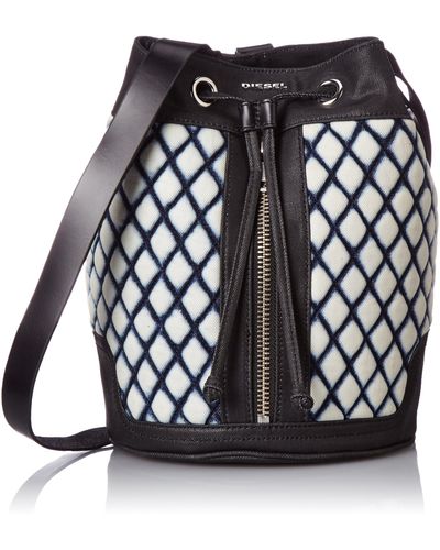 DIESEL "LYSERGIC QUILTED DE-VANNYA Shopper Tasche - Schwarz