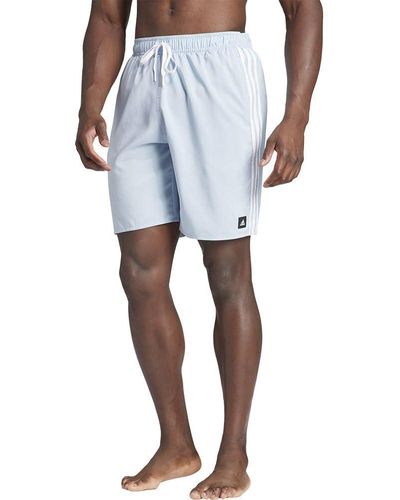 adidas 3-Stripes CLX Swim Shorts Costume a Pantaloncino - Blu