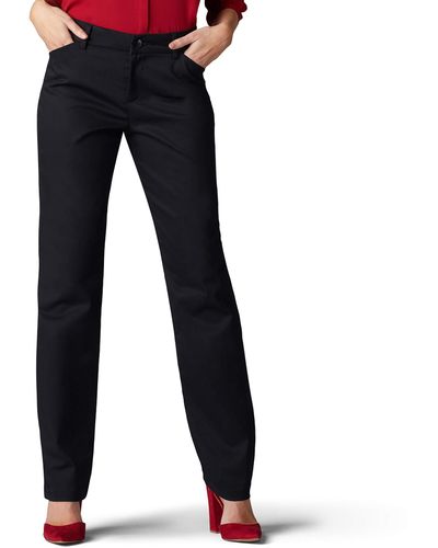 Lee Jeans Wrinkle Free Relaxed Fit Straight Leg Pants in Blue | Lyst