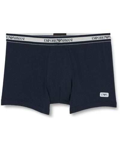 Emporio Armani Underwear Boxer Shiny Logoband Caleçon - Bleu