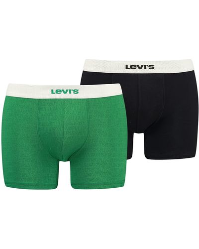 Levi's Tonal Logo AOP Boxer - Verde
