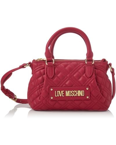 Love Moschino Borsa Quilted Pu Fuxia - Rosso
