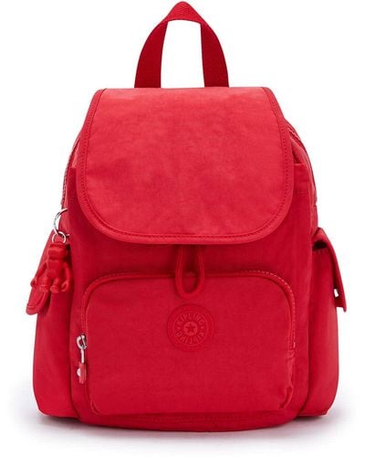 Kipling City Pack Mini Rucksack Leichter Vielseitiger Tagesrucksack Tasche Red Rouge - Rot