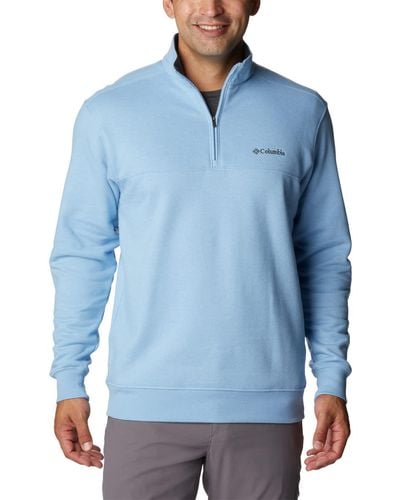Columbia Hart Mountain Ii Half Zip Jacket Sweater - Blue