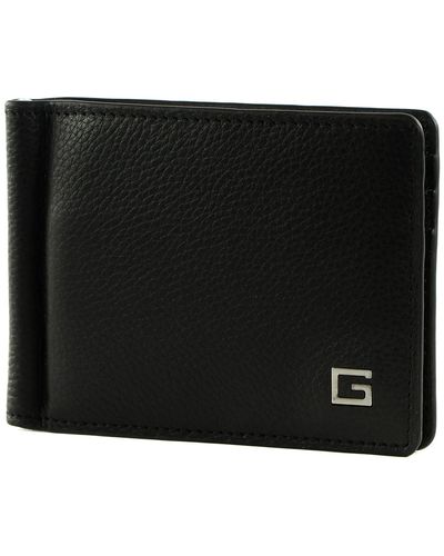 Guess New Zurigo Money Clip Card Case Black - Zwart