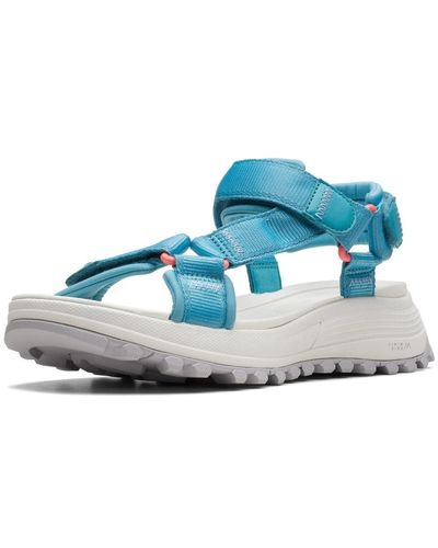 Clarks Mimic Grip Zolen Strappy Wandelsandalen Atl Trek Sport - Blauw