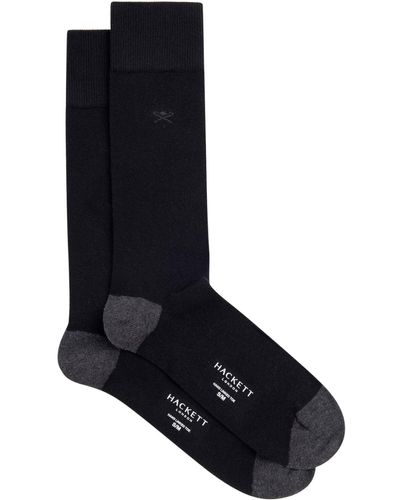 Hackett Hackett Contrast Long Socks 2 Units EU 43-46 - Schwarz