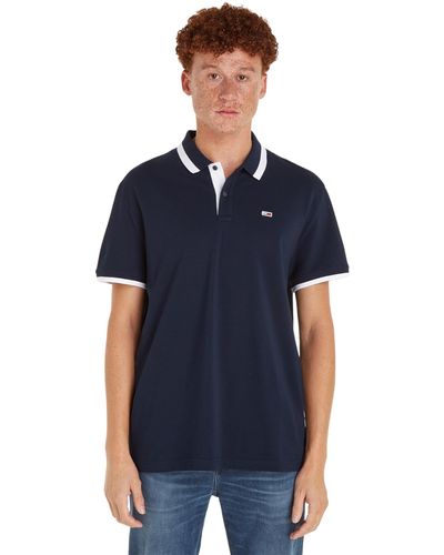 Tommy Hilfiger Tommy Jeans Tjm Reg Flag Cuffs Polo S/s Polos in Blue for  Men | Lyst UK