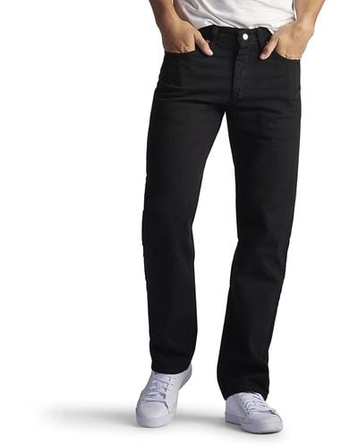 Lee Jeans Relaxed Fit Straight Leg Jean Jeans Uomo - Nero