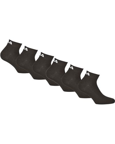 Fila F9300/6 Quarter Plain Socks 35/38 Chaussettes 200 Noir e Adulte