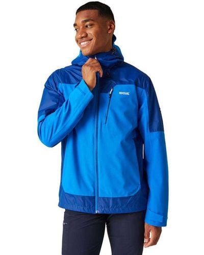 Regatta S Highton Stretch Iii Full Zip Waterproof Jacket - Blue