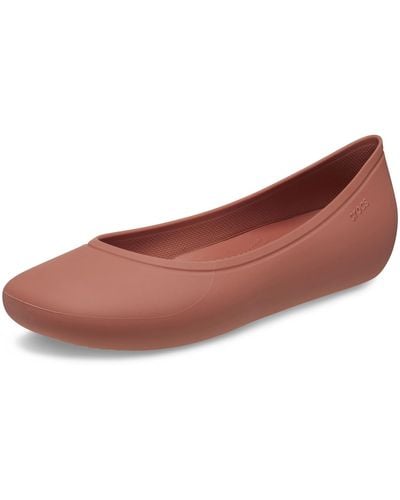 Crocs™ Brooklyn Flat - Ballerine, - Marrone