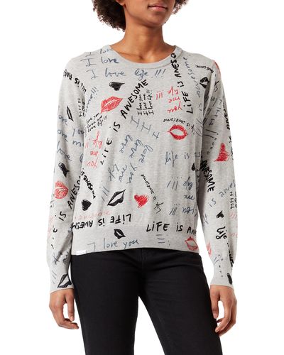 Desigual Wos Casual Sweater - Gray