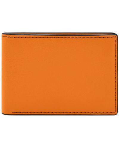 Fossil Steven FPW Bifold Wallet Medium Orange