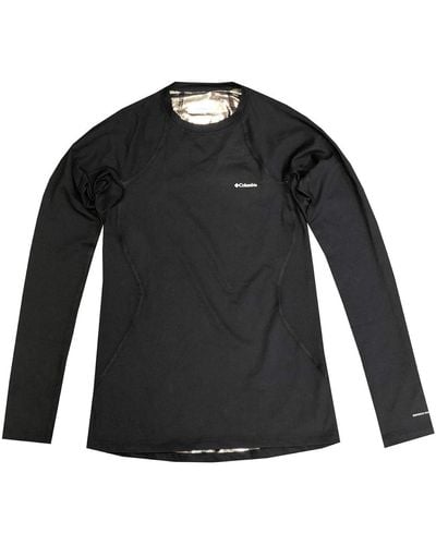 Columbia S Midweight Omni-heat Long Sleeve T-shirt Baselayer Blouse - Black