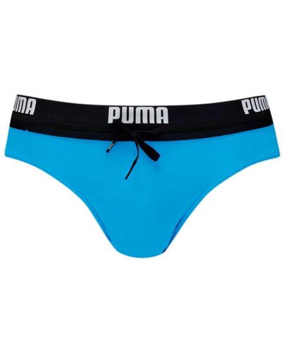 PUMA Swim Logo Swim Brief 1p - Blauw