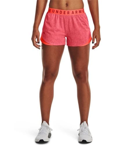Under Armour Women's Play Up Short 3.0 - Twist, (877) After Burn/chakra/chakra, Small - Red