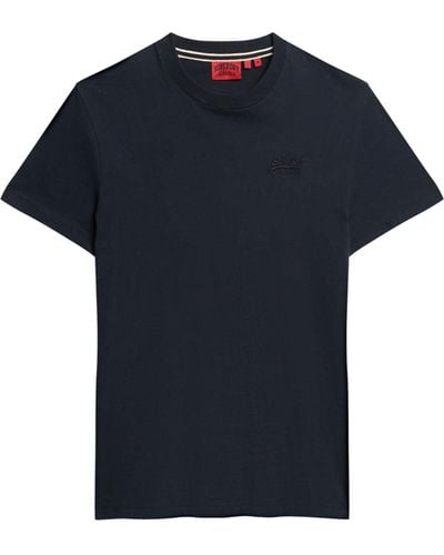Superdry Essential T-Shirt aus Bio-Baumwolle XXXL mit Schwarz Lyst Schwarz Herren Logo DE | in für