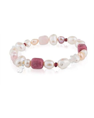 Tous Bracelet Pearls en Argent - Rose