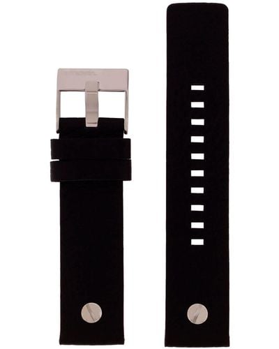 DIESEL Uhrenarmband 22mm Leder Schwarz Uhrband DZ-7307 / LB-DZ7307