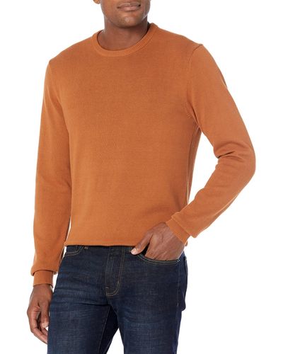 Amazon Essentials Crewneck Sweater Pullover-Sweaters - Marrone
