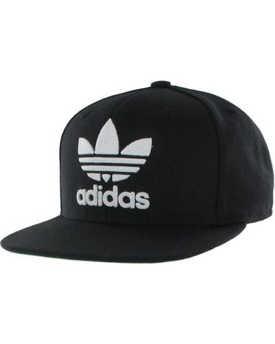 adidas Originals Snapback-Cap mit flachem Rand für Herren - Schwarz