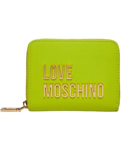 Love Moschino Portefeuille avec porte-monnaie pour femme de marque - Vert