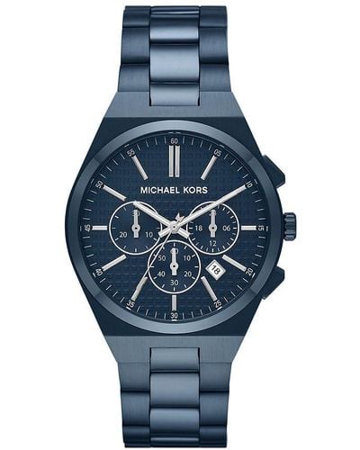 Michael Kors Lennox Chronograph Blue Stainless Steel Watch