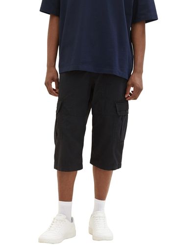 Tom Tailor Cargo Max Overknee Bermuda Shorts - Schwarz